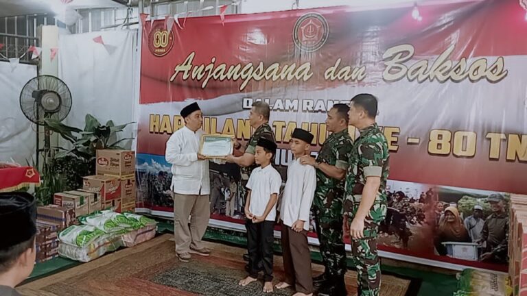 Kogabwilhan III Gelar Bakti Sosial HUT ke-80 TNI di Rumah Asuh Yatim Fadilah Ihsan